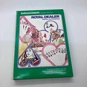 Intellivision Royal Dealer Game Set CIB vintage video game cartridge works great